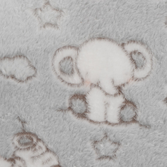 Бебешко одеяло сиво- Little elephants Inter Baby 159628 