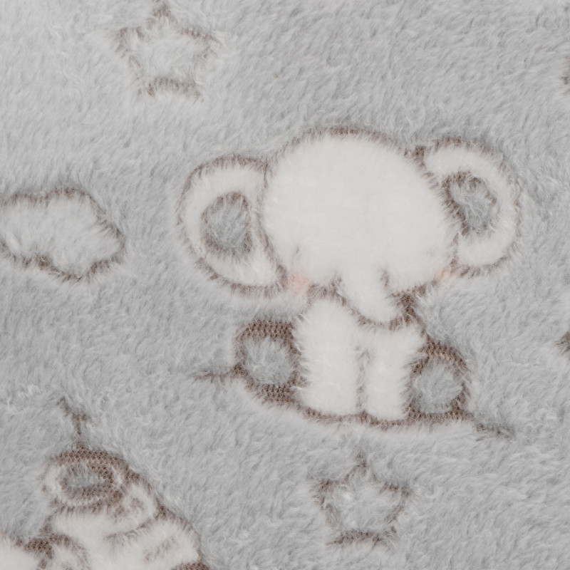 Бебешко одеяло сиво- Little elephants  159628