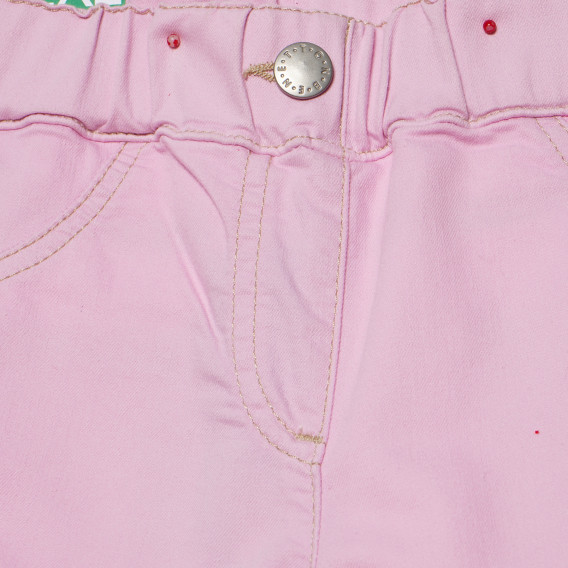 Панталони розови за момиче Benetton 159895 2