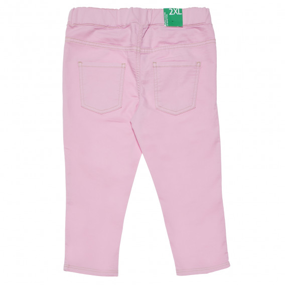 Панталони розови за момиче Benetton 159897 4
