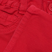 Памучени панталони червени Benetton 159940 3