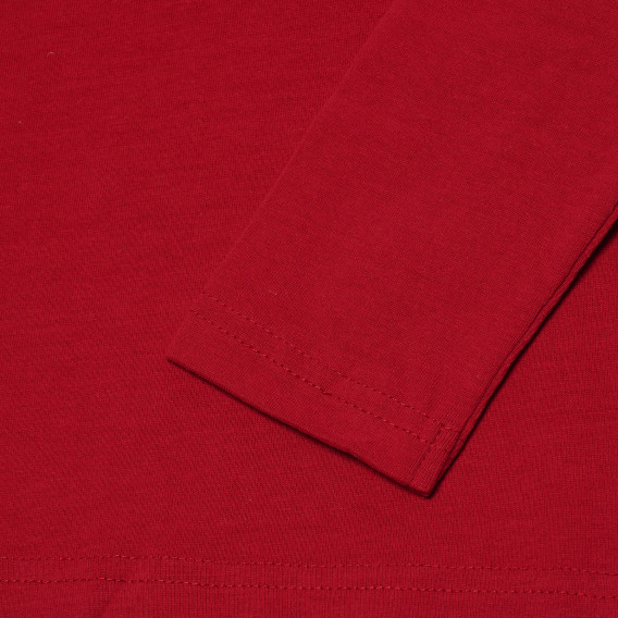 Памучна блуза за момиче червена Idexe 160333 3