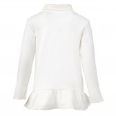 Блуза с дълъг ръкав за момиче бяла Idexe 160350 4