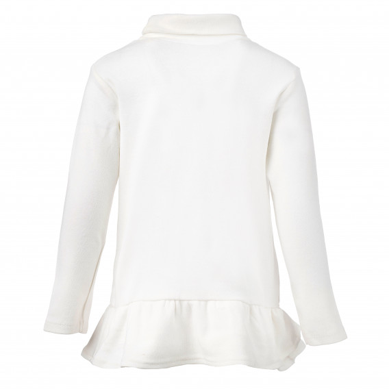 Блуза с дълъг ръкав за момиче бяла Idexe 160350 4