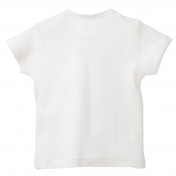 Памучна блуза за бебе момиче бяла Benetton 160394 4