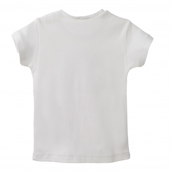 Памучна блуза за бебе момиче бяла Benetton 160398 4