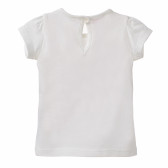 Памучна блуза за бебе момиче бяла Benetton 160402 4