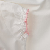 Памучна блуза за бебе момиче бяла Benetton 160406 4
