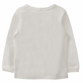 Памучна блуза за бебе момиче бяла Benetton 160486 3