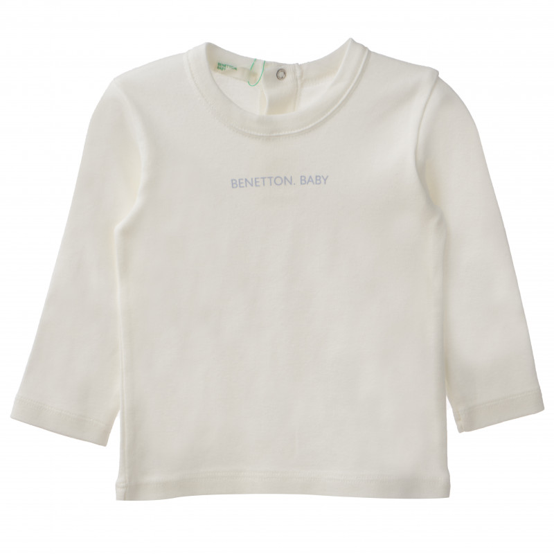Памучна блуза за бебе бяла  160544
