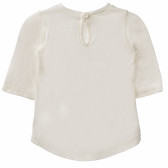 Блуза за бебе момиче бяла Benetton 160554 3