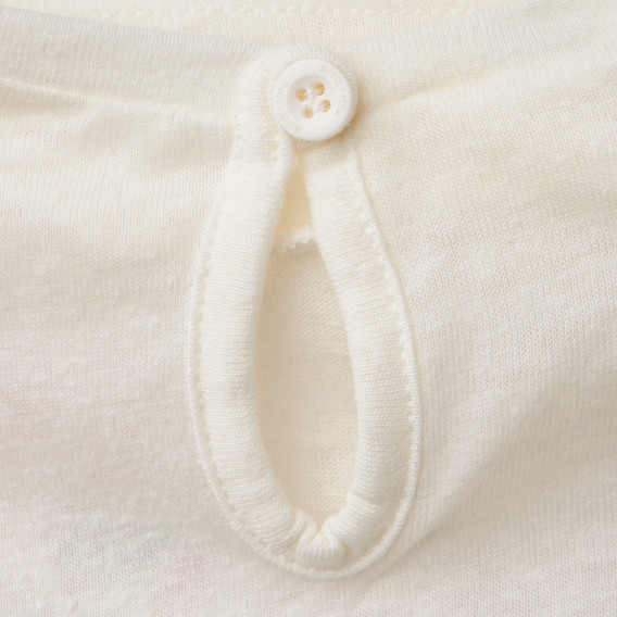 Блуза за бебе момиче бяла Benetton 160555 4