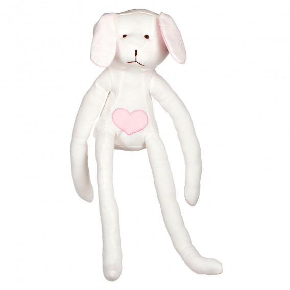 Текстилна играчка зайче бяла Benetton 160659 2