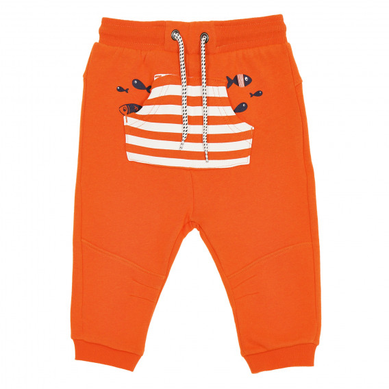 Панталон за бебе момиче, оранжев KIABI 160794 