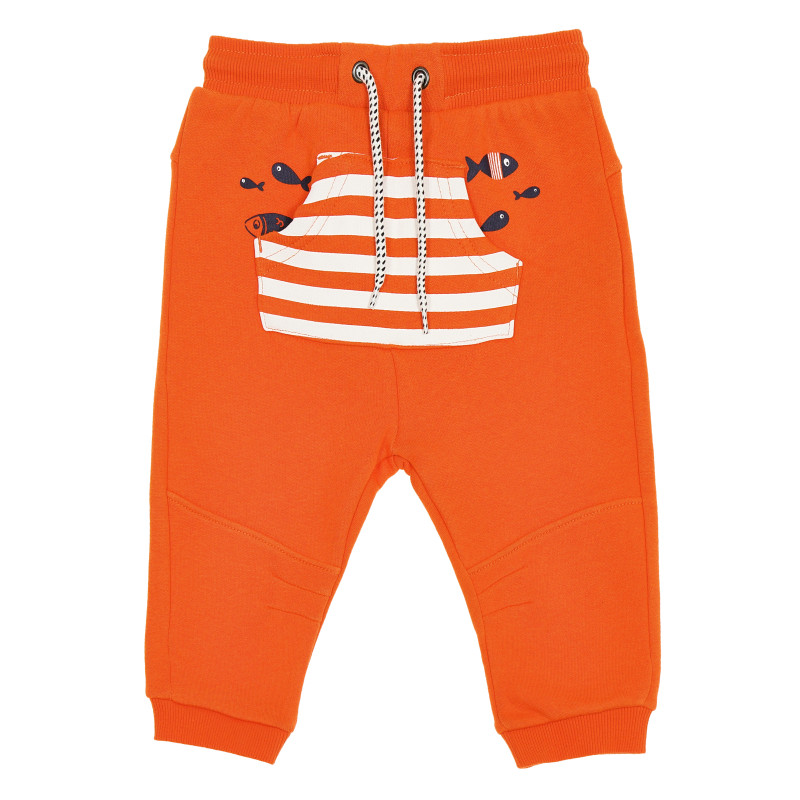 Панталон за бебе момиче, оранжев  160794