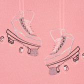 Памучен спортен комплект за момиче в розово и сиво KIABI 160840 3