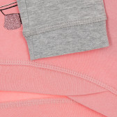 Памучен спортен комплект за момиче в розово и сиво KIABI 160841 4