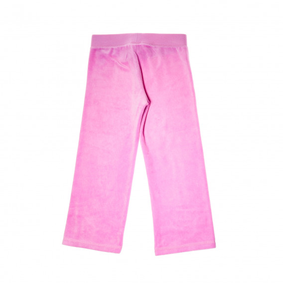 Спортен панталон с връзки на талията за момиче розов Juicy Couture 161129 2