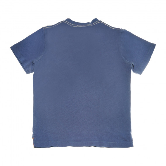 Памучна тениска за момче синя Gant 161154 2