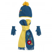 Комплект шапка, шал и ръкавички с цветя Tuc Tuc 1612 2