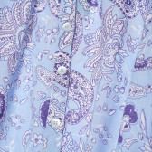 Памучна рокля синя за момиче Benetton 161403 3