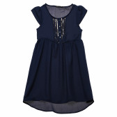 Памучна рокля синя за момиче Benetton 161405 