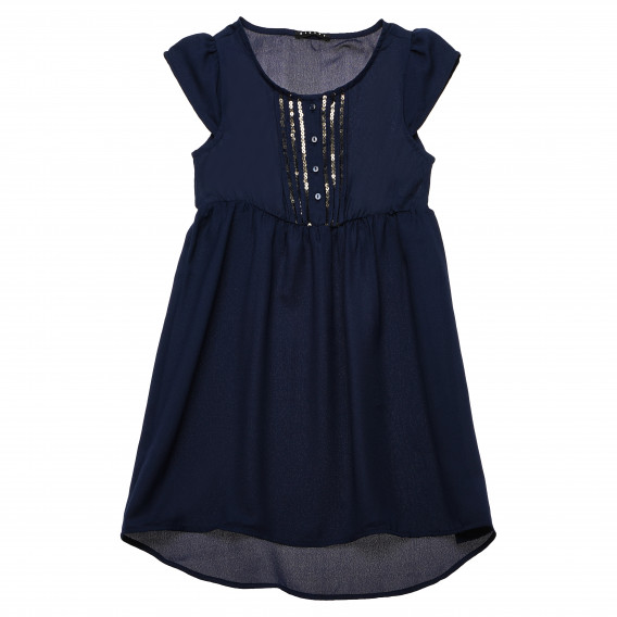 Памучна рокля синя за момиче Benetton 161405 