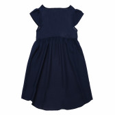 Памучна рокля синя за момиче Benetton 161408 4
