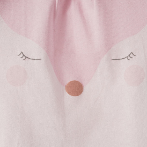 Памучна блуза с дълъг ръкав за бебе за момиче розова Benetton 161446 3