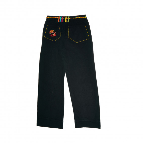 Памучен пола-панталон за момиче черен Naf Naf 161566 2
