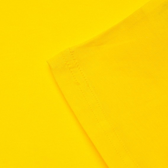 Памучен потник жълт за момче Benetton 161590 3