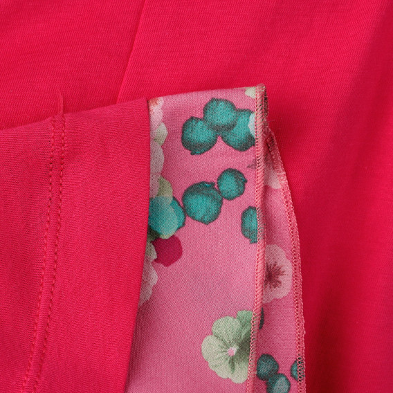 Памучна рокля розова за момиче Benetton 161639 4