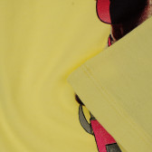 Памучен потник с графичен принт, жълт Benetton 161695 3