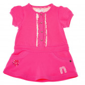 Памучна рокля за момиче розова Naf Naf 162039 
