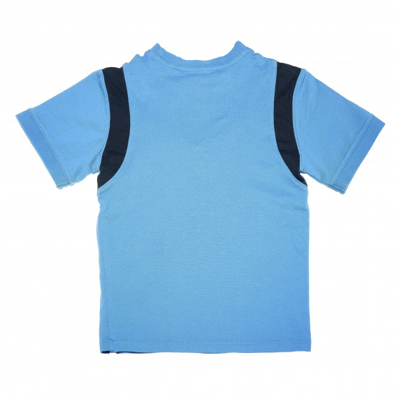 Памучна тениска за момче синя Chevignon 162124 2