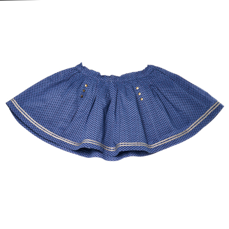 Памучна пола за момиче синя  162158