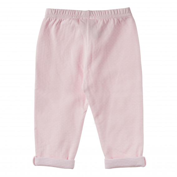 Памучен комплект от блуза и панталон за момиче розов Benetton 162170 7