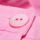 Ленен панталон за момиче розов MDP 162276 4