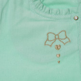 Памучен панталон за бебе за момиче мента Birba 162732 4