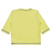 Памучна блуза с дълъг ръкав зелена Benetton 163451 3