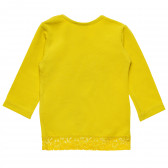 Блуза с дълъг ръкав жълта за момиче Benetton 163474 3