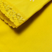 Блуза с дълъг ръкав жълта за момиче Benetton 163475 4