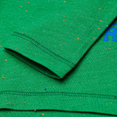 Блуза с дълъг ръкав зелена за момче Benetton 163541 3