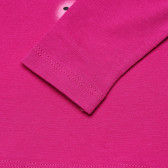 Памучна блуза с дълъг ръкав лилава за момиче Benetton 163830 3