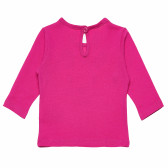 Памучна блуза с дълъг ръкав лилава за момиче Benetton 163833 4