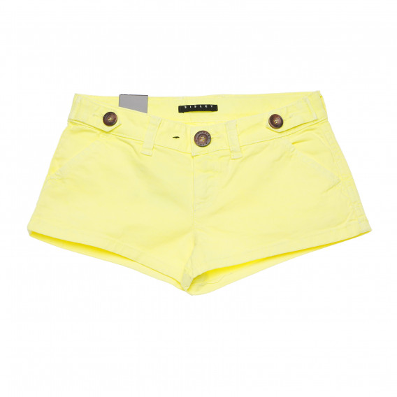 Къси панталони жълти за момиче Benetton 164722 