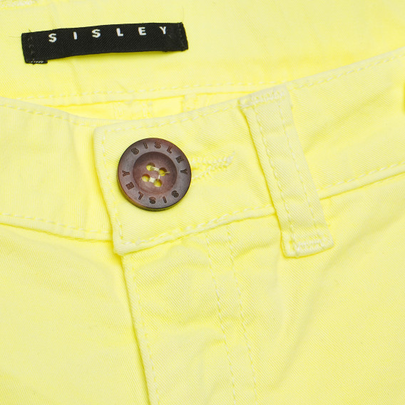 Къси панталони жълти за момиче Benetton 164726 2