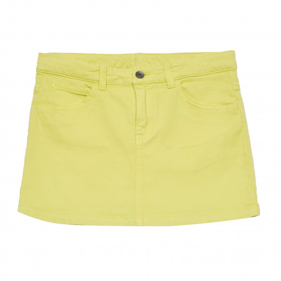 Къси панталони жълти за момиче Benetton 164738 