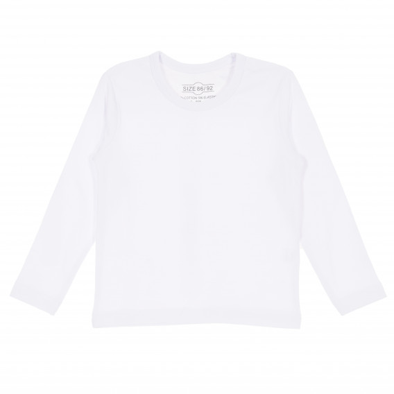 Памучна блуза с дълъг ръкав за бебе бяла Disney 165034 