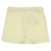 Памучни къси панталони жълти за момиче Benetton 165358 2